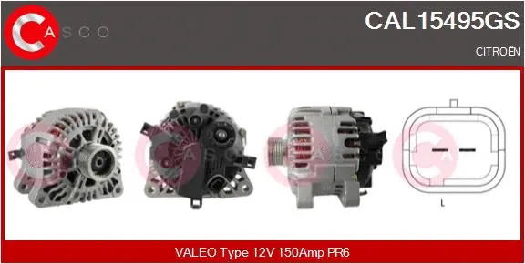 Alternator (CAL15495GS)