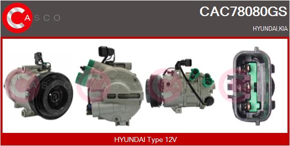 Compressor, air conditioning (CAC78080GS)