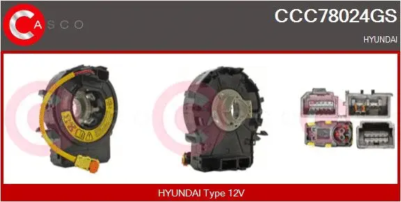 Clockspring, airbag (CCC78024GS)