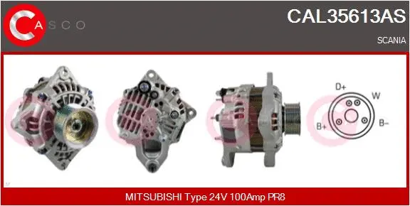 Alternator (CAL35613AS)