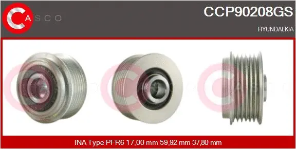 Belt Pulley, alternator (CCP90208GS)