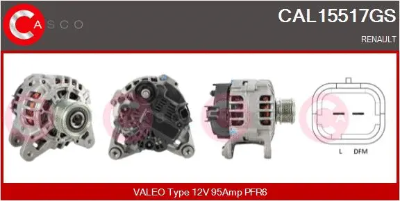 Alternator (CAL15517GS)