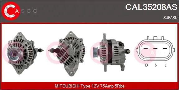 Alternator (CAL35208AS)