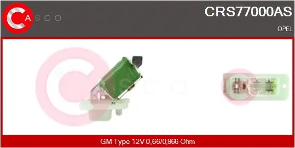 Resistor, interior blower (CRS77000AS)