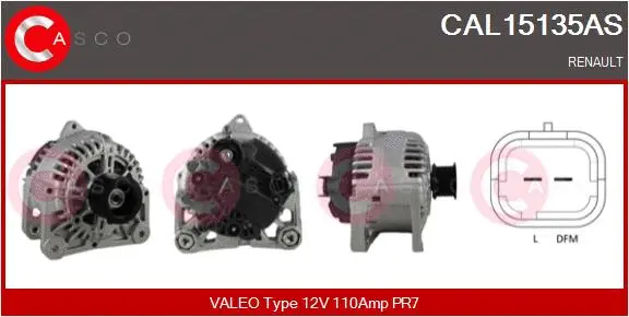 Alternator (CAL15135AS)