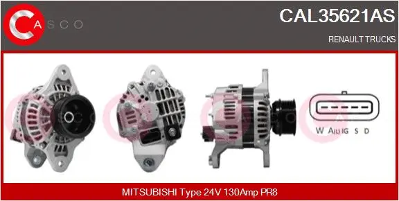 Alternator (CAL35621AS)