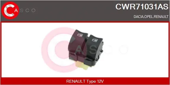 Switch, window regulator (CWR71031AS)