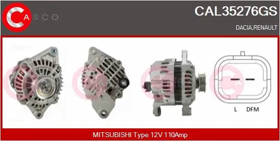 Alternator (CAL35276GS)