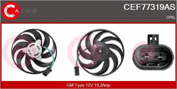 Fan, engine cooling (CEF77319AS)