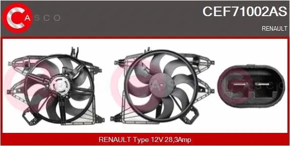 Electric Motor, radiator fan (CEF71002AS)