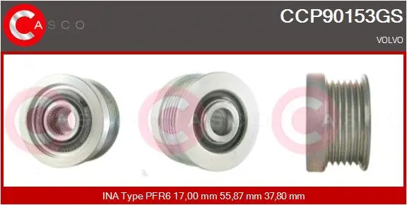 Belt Pulley, alternator (CCP90153GS)