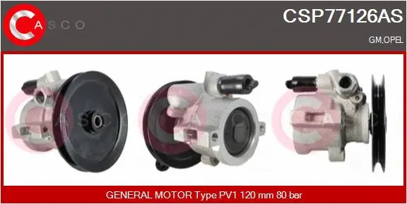 Hydraulic Pump, steering (CSP77126AS)