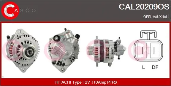 Alternator (CAL20209OS)