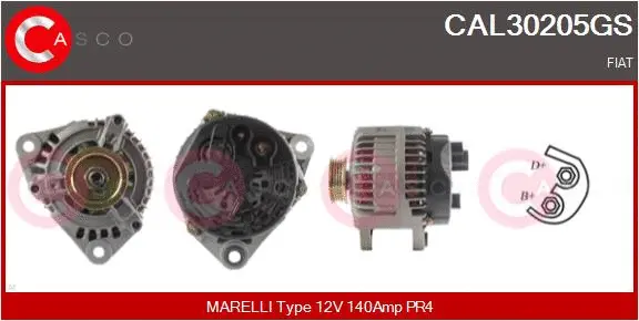 Alternator (CAL30205GS)