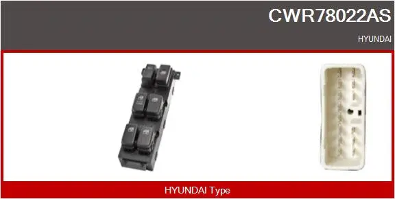 Switch, window regulator (CWR78022AS)