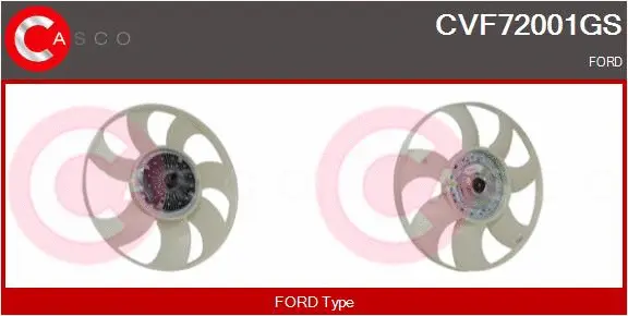 Clutch, radiator fan (CVF72001GS)