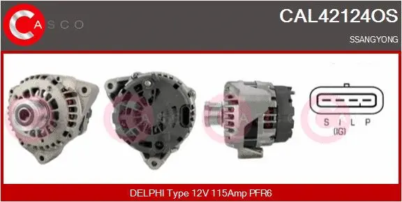 Alternator (CAL42124OS)