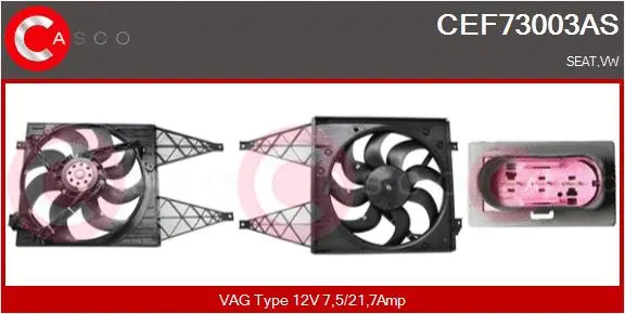 Electric Motor, radiator fan (CEF73003AS)