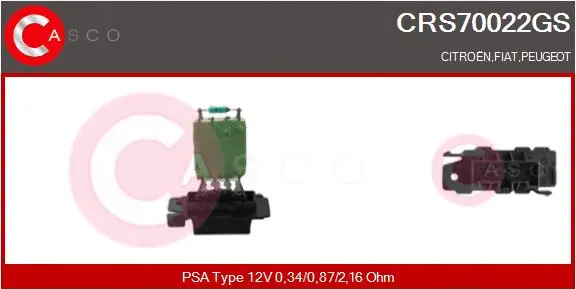 Resistor, interior blower (CRS70022GS)