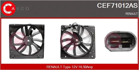 Electric Motor, radiator fan (CEF71012AS)