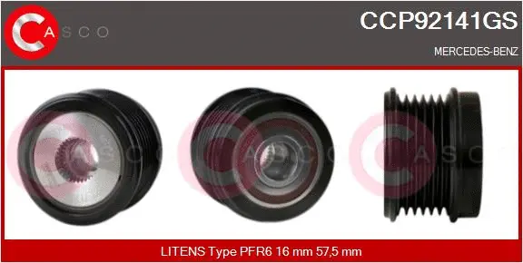 Belt Pulley, alternator (CCP92141GS)