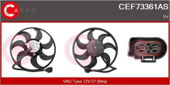 Fan, engine cooling (CEF73361AS)