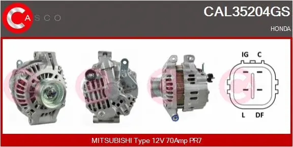 Alternator (CAL35204GS)