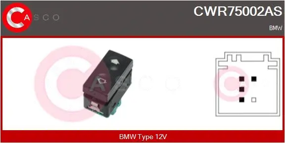 Switch, window regulator (CWR75002AS)