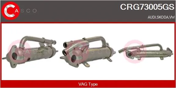 Cooler, exhaust gas recirculation (CRG73005GS)