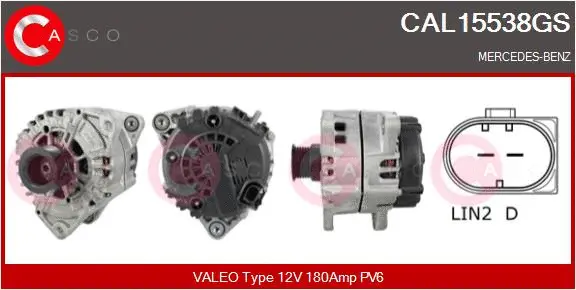 Alternator (CAL15538GS)