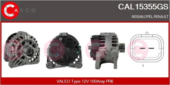 Alternator (CAL15355GS)