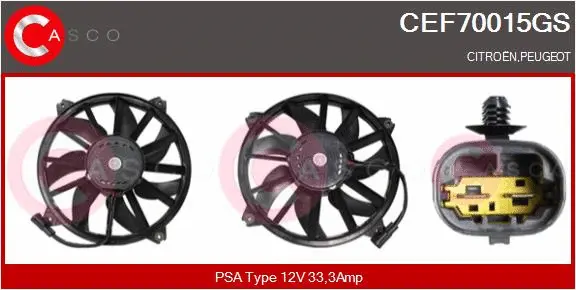 Electric Motor, radiator fan (CEF70015GS)