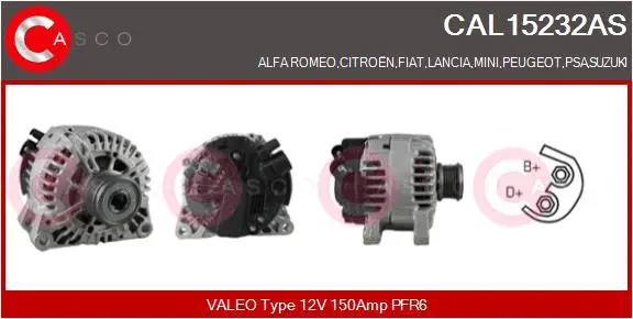 Alternator (CAL15232AS)