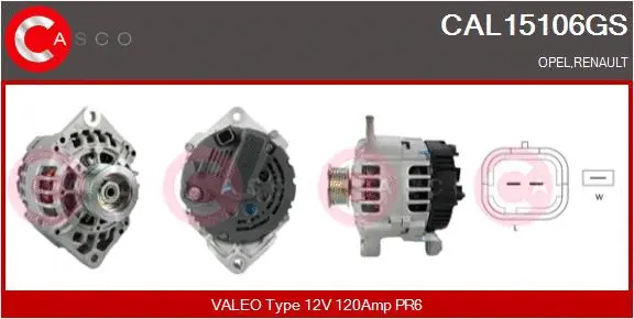 Alternator (CAL15106GS)