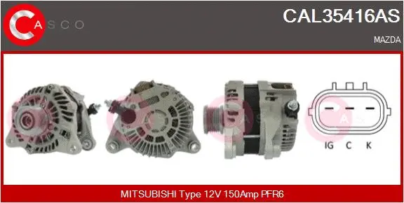 Alternator (CAL35416AS)