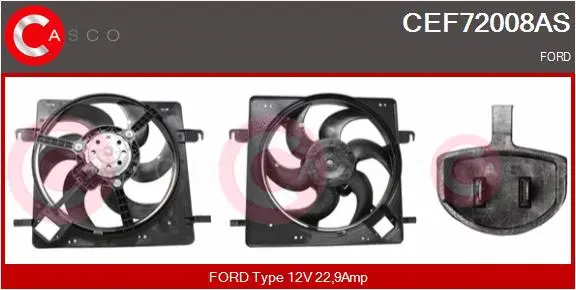 Electric Motor, radiator fan (CEF72008AS)