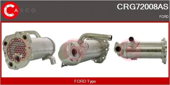 Cooler, exhaust gas recirculation (CRG72008AS)