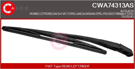 Wiper Arm, window cleaning (CWA74313AS)