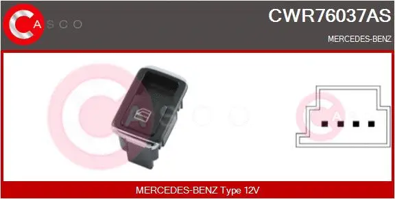 Switch, window regulator (CWR76037AS)