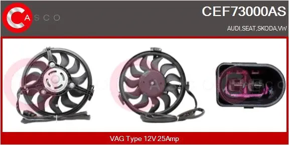 Electric Motor, radiator fan (CEF73000AS)