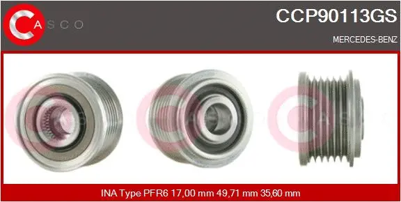 Belt Pulley, alternator (CCP90113GS)
