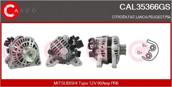 Alternator (CAL35366GS)