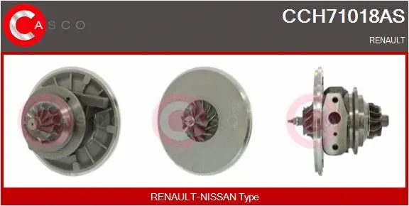 Core assembly, turbocharger (CCH71018AS)