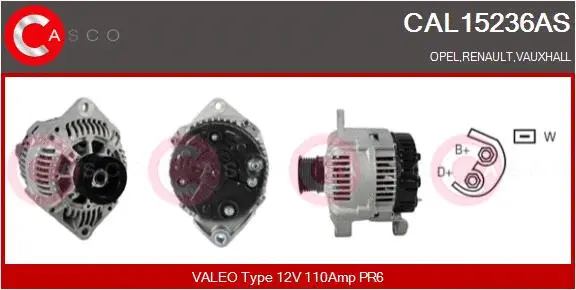 Alternator (CAL15236AS)