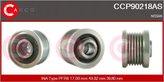 Belt Pulley, alternator (CCP90218AS)