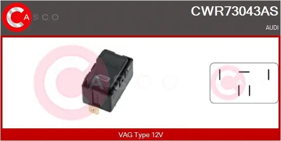 Switch, window regulator (CWR73043AS)