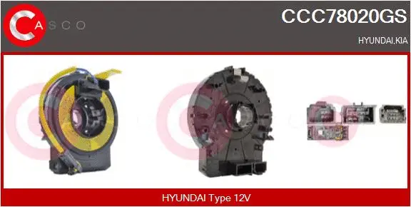 Clockspring, airbag (CCC78020GS)