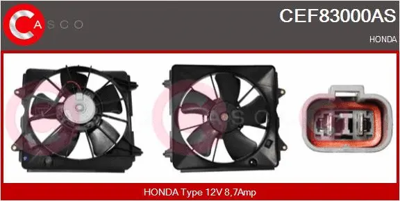 Electric Motor, radiator fan (CEF83000AS)