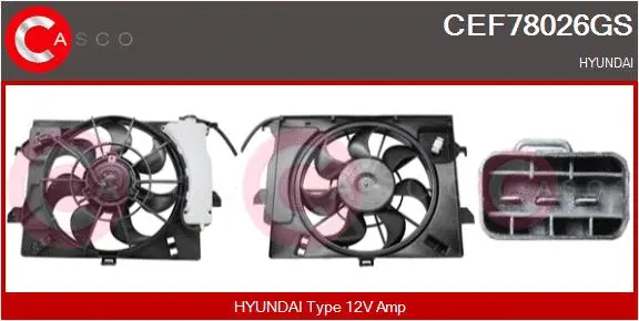 Electric Motor, radiator fan (CEF78026GS)