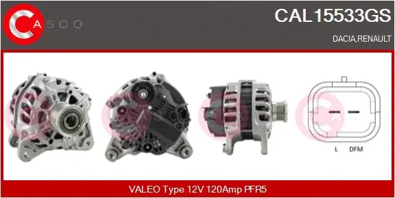 Alternator (CAL15533GS)